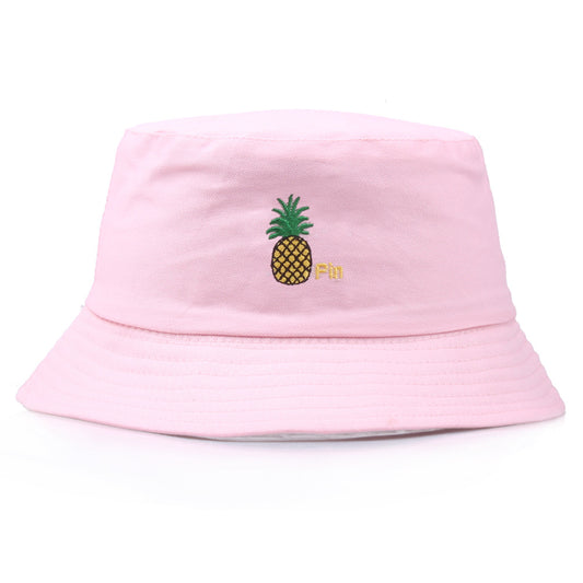 Chapeau de pêcheur unisexe ananas double face