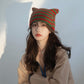 MIIA® Cute Knitted Striped Beanie Hat