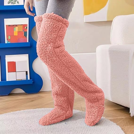 Plush Long Sock Slippers