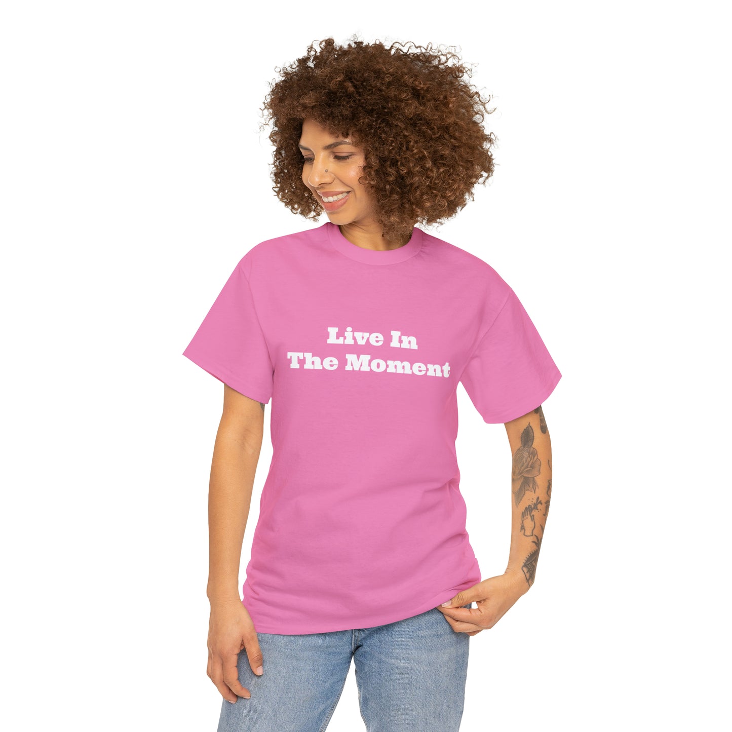 Live In The Moment Cotton T-Shirt