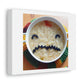 Bowl Of Soup With A Monster Face Digital Art 'Designed by AI' on Satin Canvas