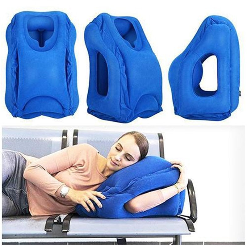 Anti-Static Inflatable Travel Pillow