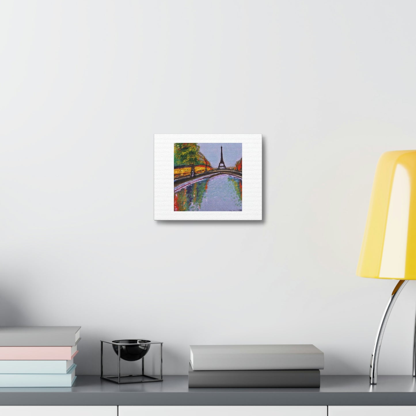 Flying Saucer Landed In Paris In The Impressionist Style Canvas 'Designed by AI'