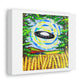 UFO Landing in the Haywain Painting 'Designed by AI' Art Print on Canvas
