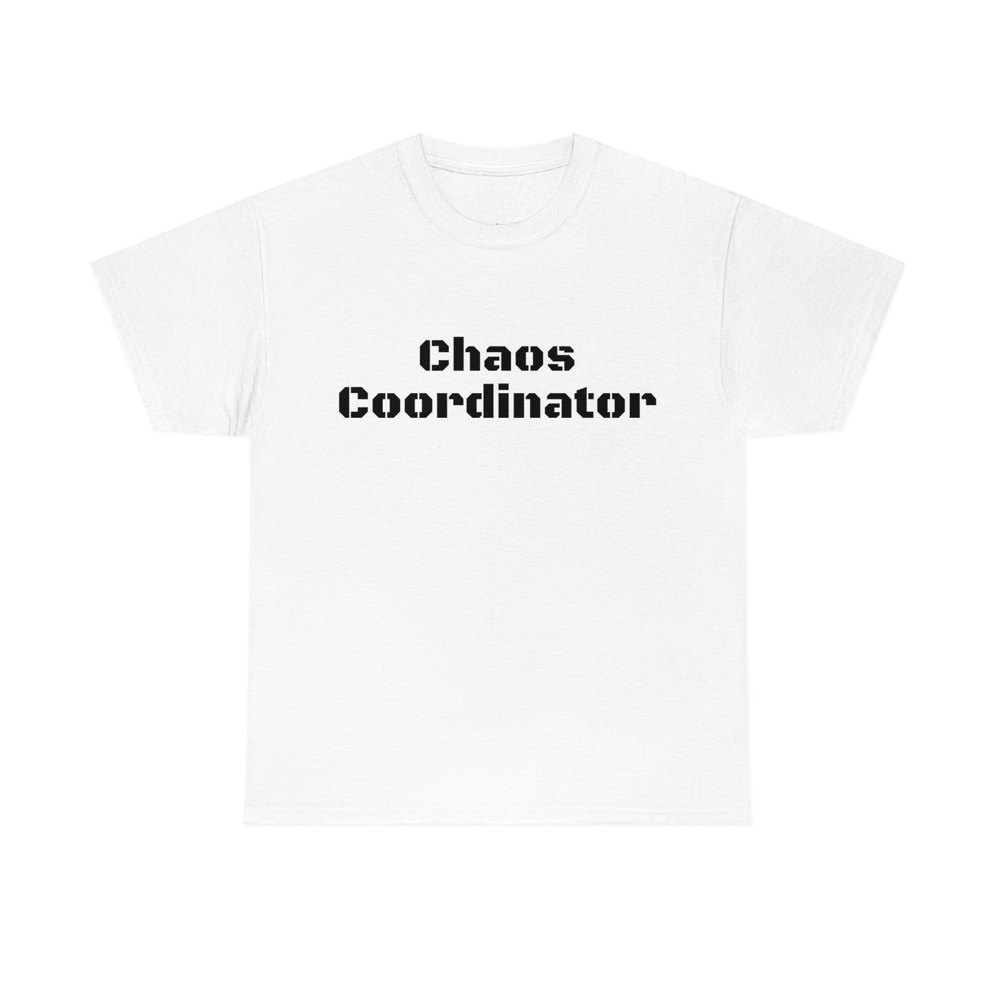 Coordinateur du chaos T-shirt en coton lourd Tailles unisexe Cadeau drôle Femme Homme