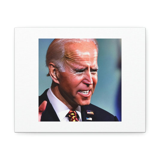 Grinch Joe Biden Digital Art 'Designed by AI' sur toile satinée, étirée