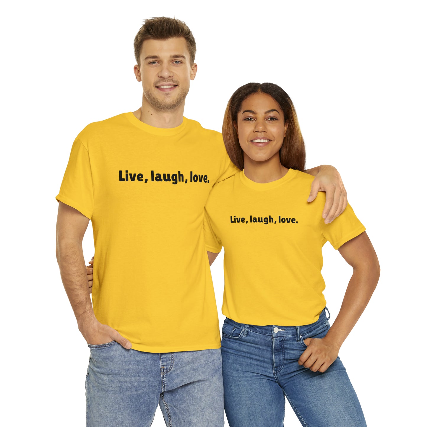 Live, Laugh, Love Cotton T-Shirt