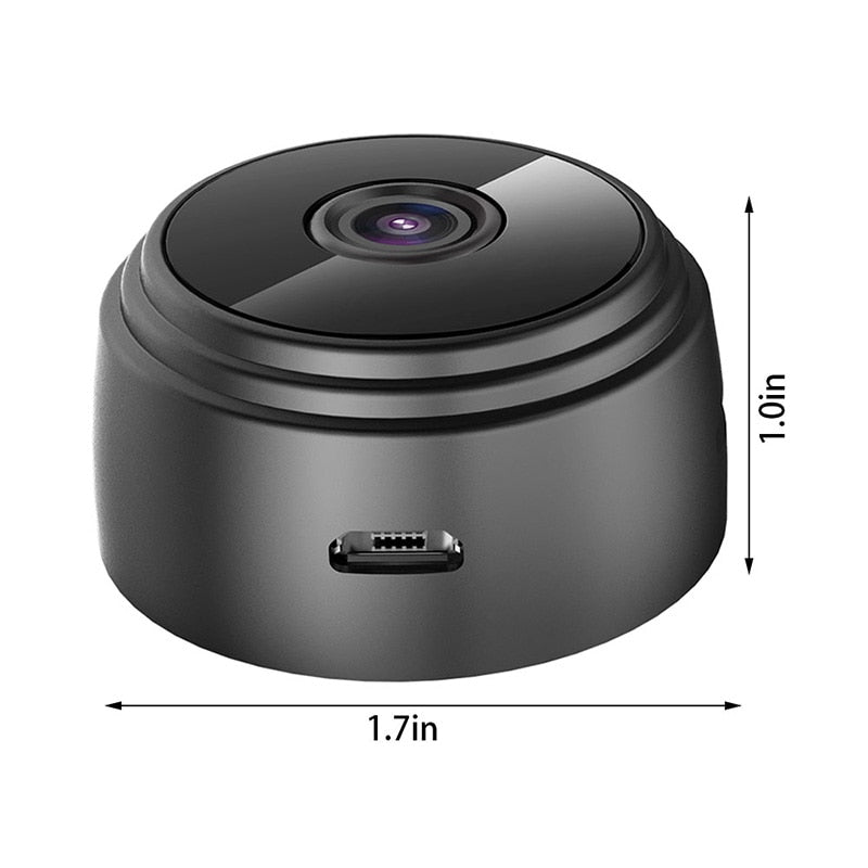 Caméra de surveillance Wi-Fi IP A9 taille mini bouton avec microphone