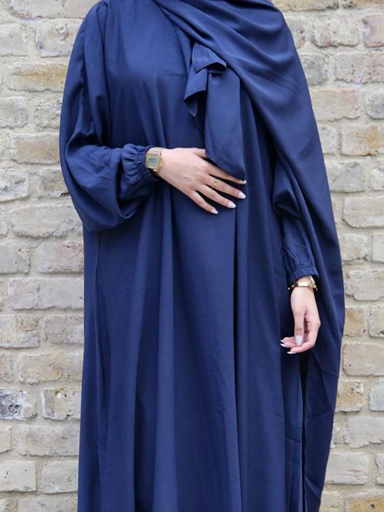 Hooded Abaya Traditional Long Dress Women's