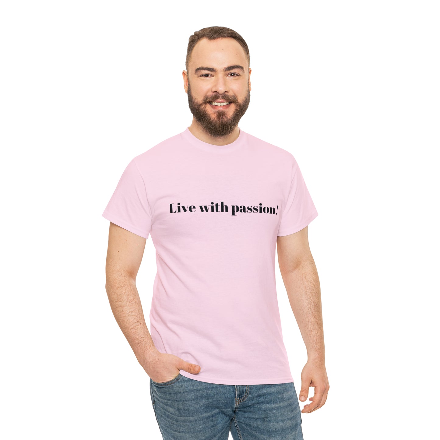 Live With Passion! Cotton T-Shirt