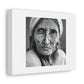Old Woman's Face With Scars Digital Art 'Designed by AI' on Satin Canvas