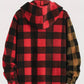 Men's Plaid Hooded Warm Long Sleeve Sweatshirt
