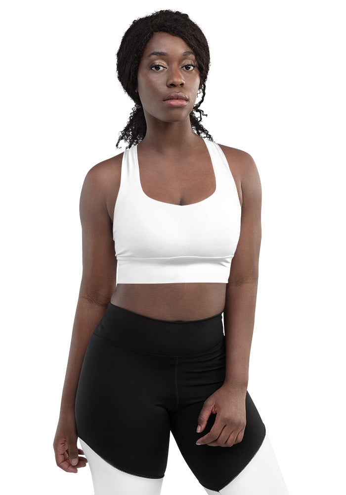 Créez votre propre soutien-gorge de sport long à imprimé intégral