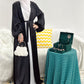 loriya Fashion Muslimwear Puffed Sleeve Elegant Long Dress