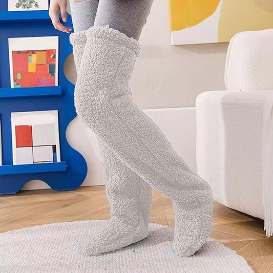 Plush Long Sock Slippers