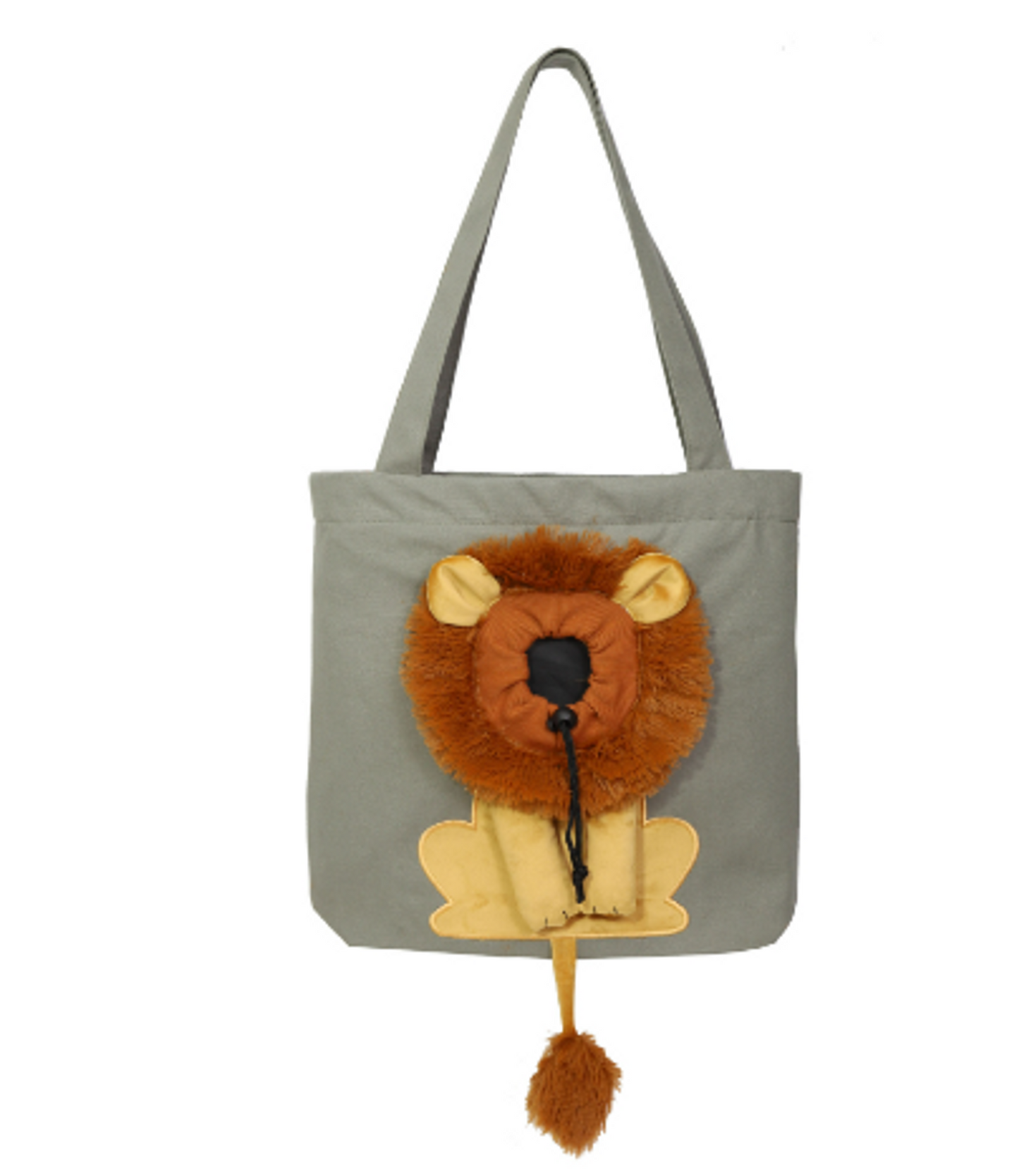 Sac de transport pour chat ou chien doux et respirant motif lion