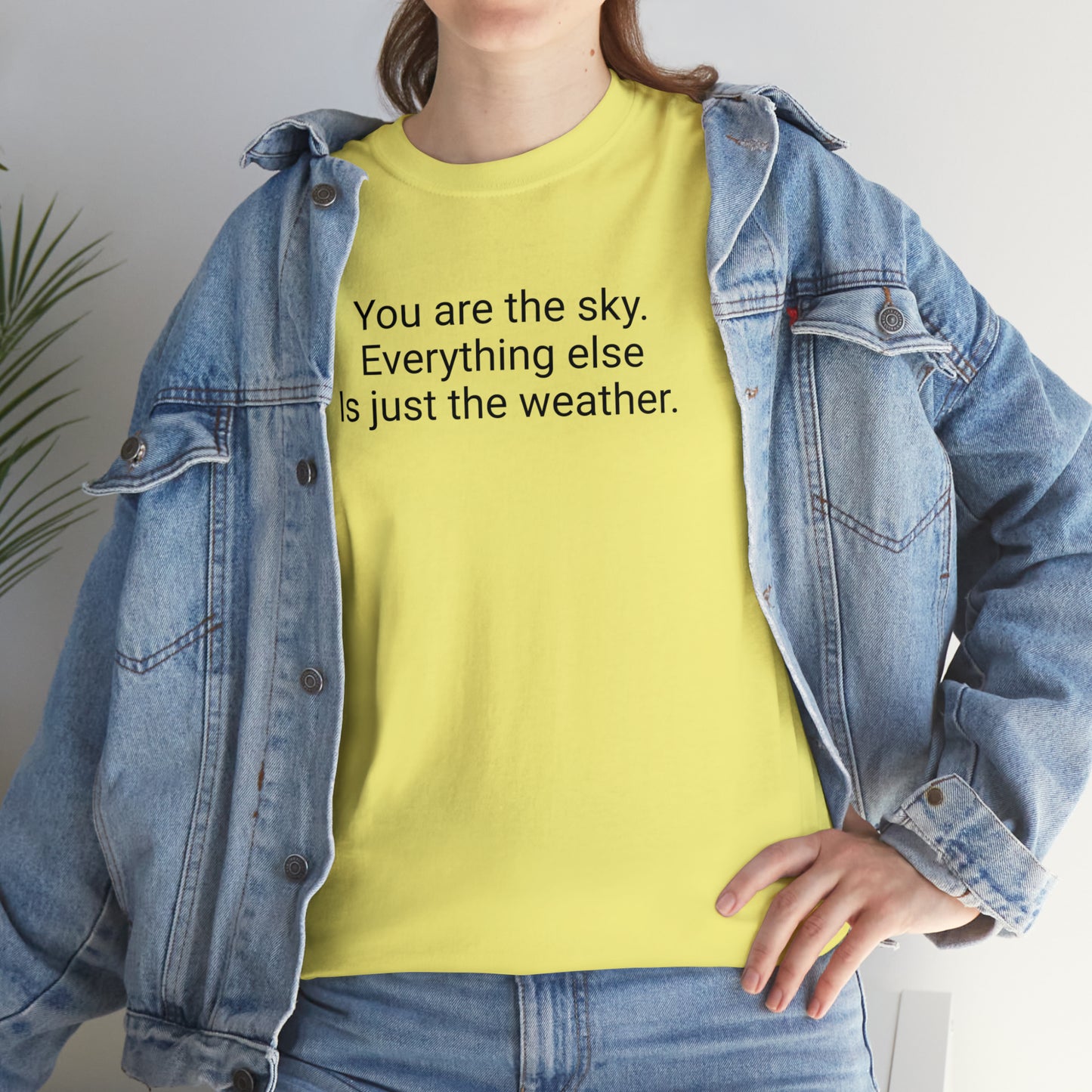You Are The Sky. Everything Else Is Just The Weather.  Cotton T-Shirt