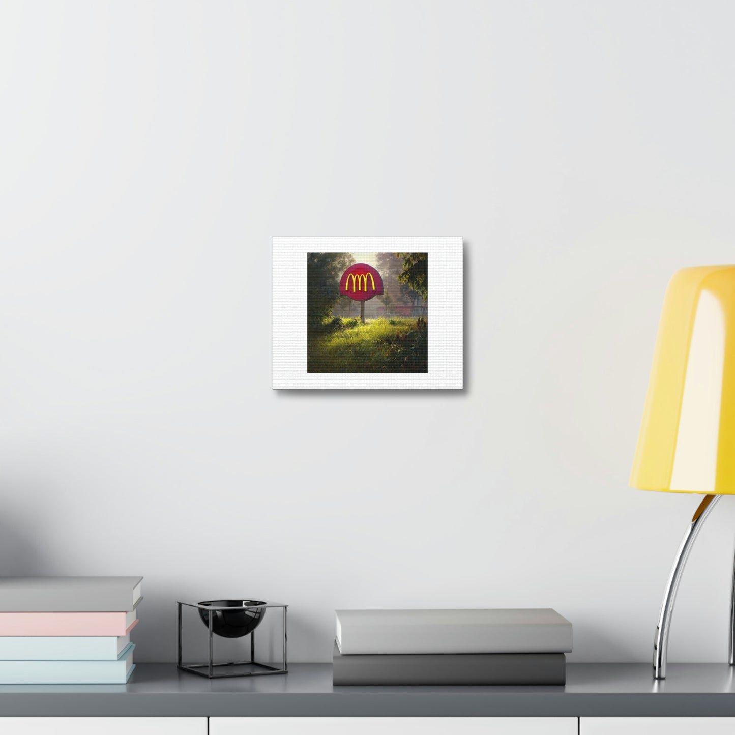 McDonald's Burger Digital Art « Conçu par AI » sur toile satinée, étirée