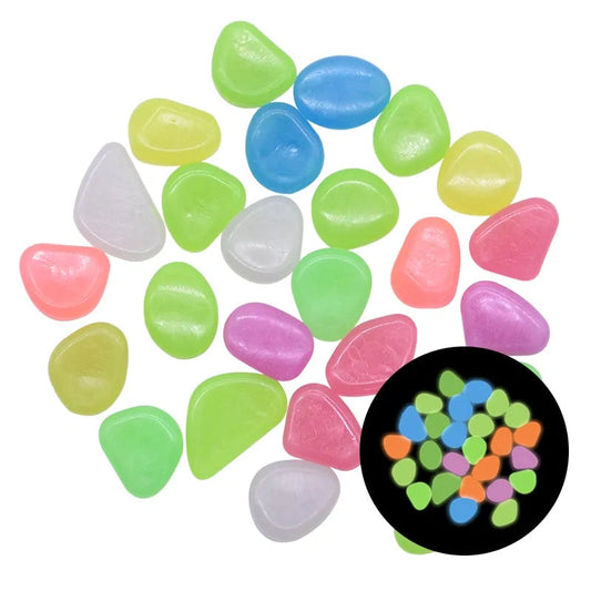 Glow in the Dark Garden 'Pebbles' Dinner Party Decor