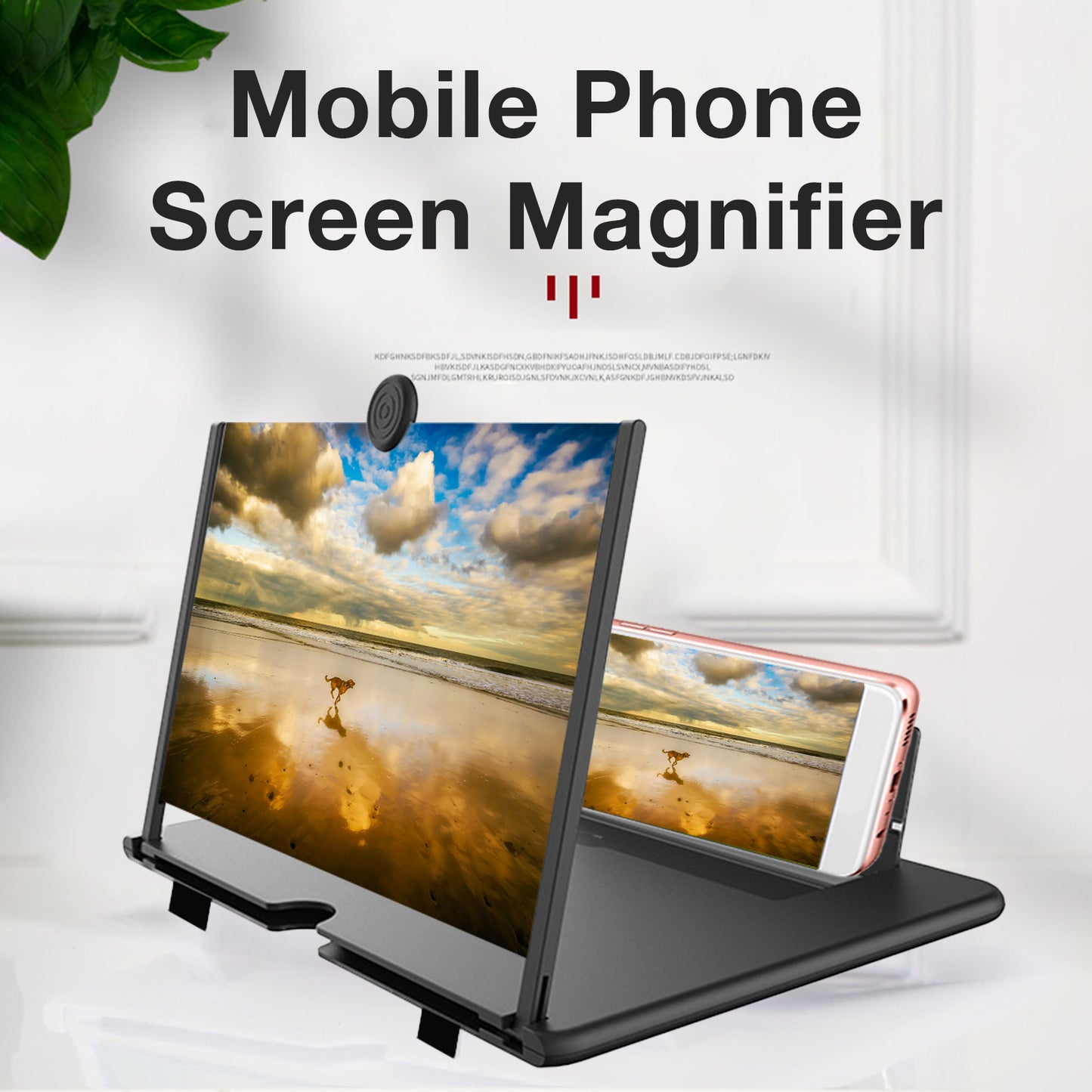 携帯電話スクリーンアンプ 16 インチ 3D ビデオ映画ゲームホルダー旅行ギフト