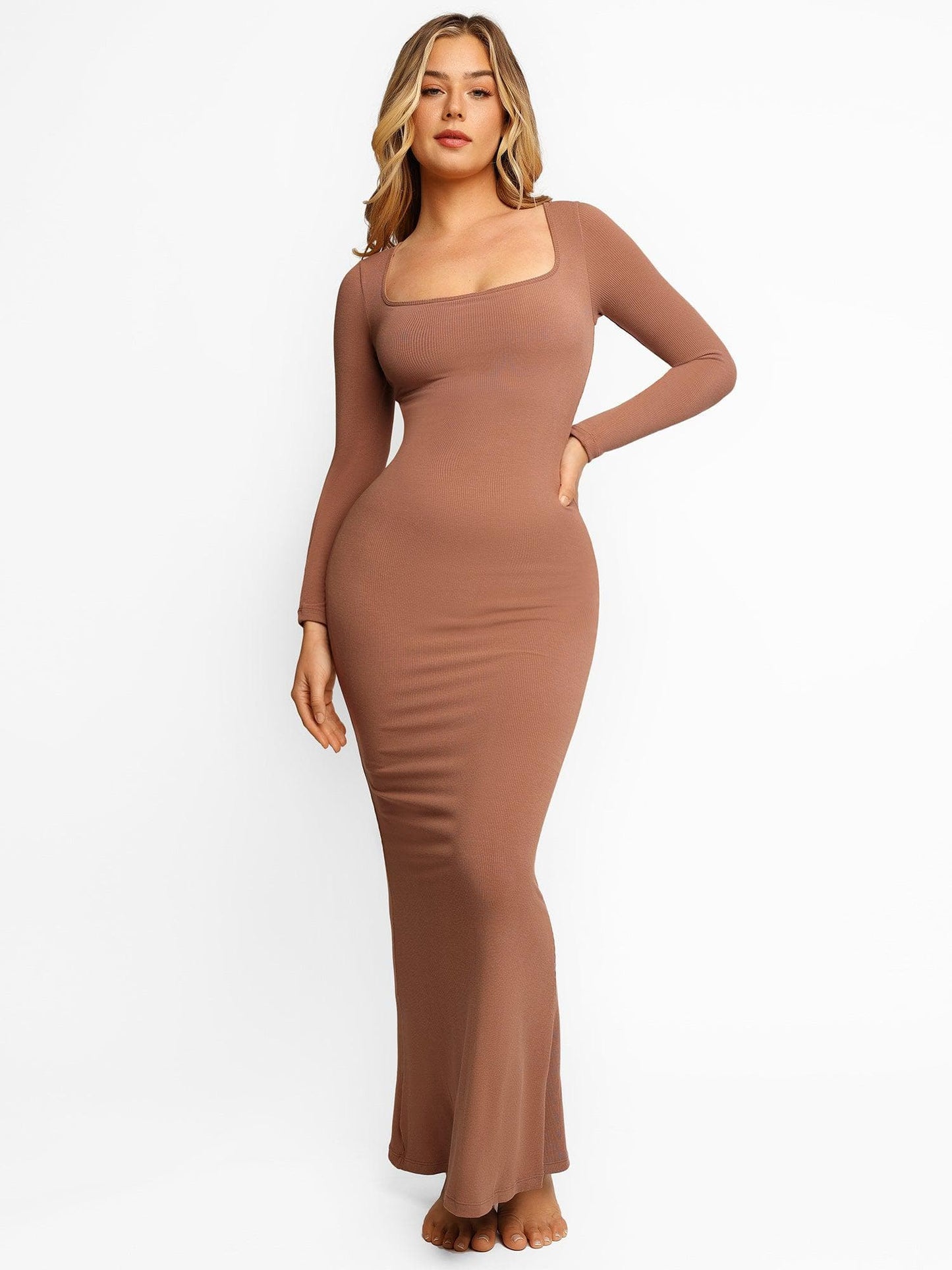 Vireous Shapewear Soft Long Lounge Dress