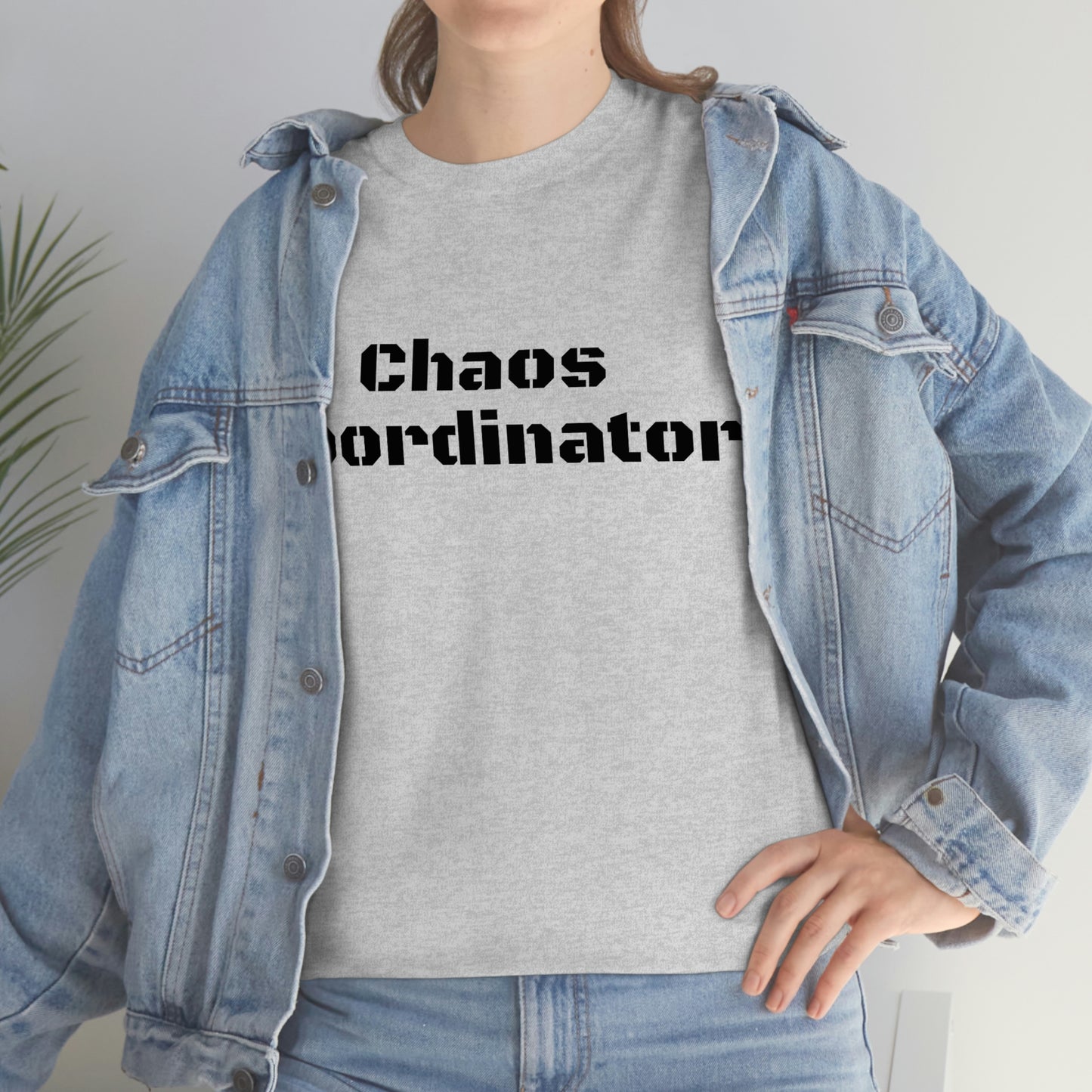 Coordinateur du chaos T-shirt en coton lourd Tailles unisexe Cadeau drôle Femme Homme