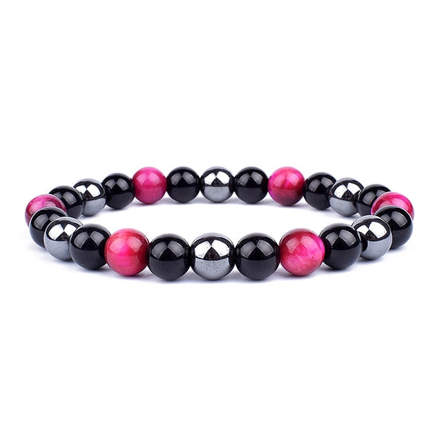 Triple Protection Natural Crystal Bracelet