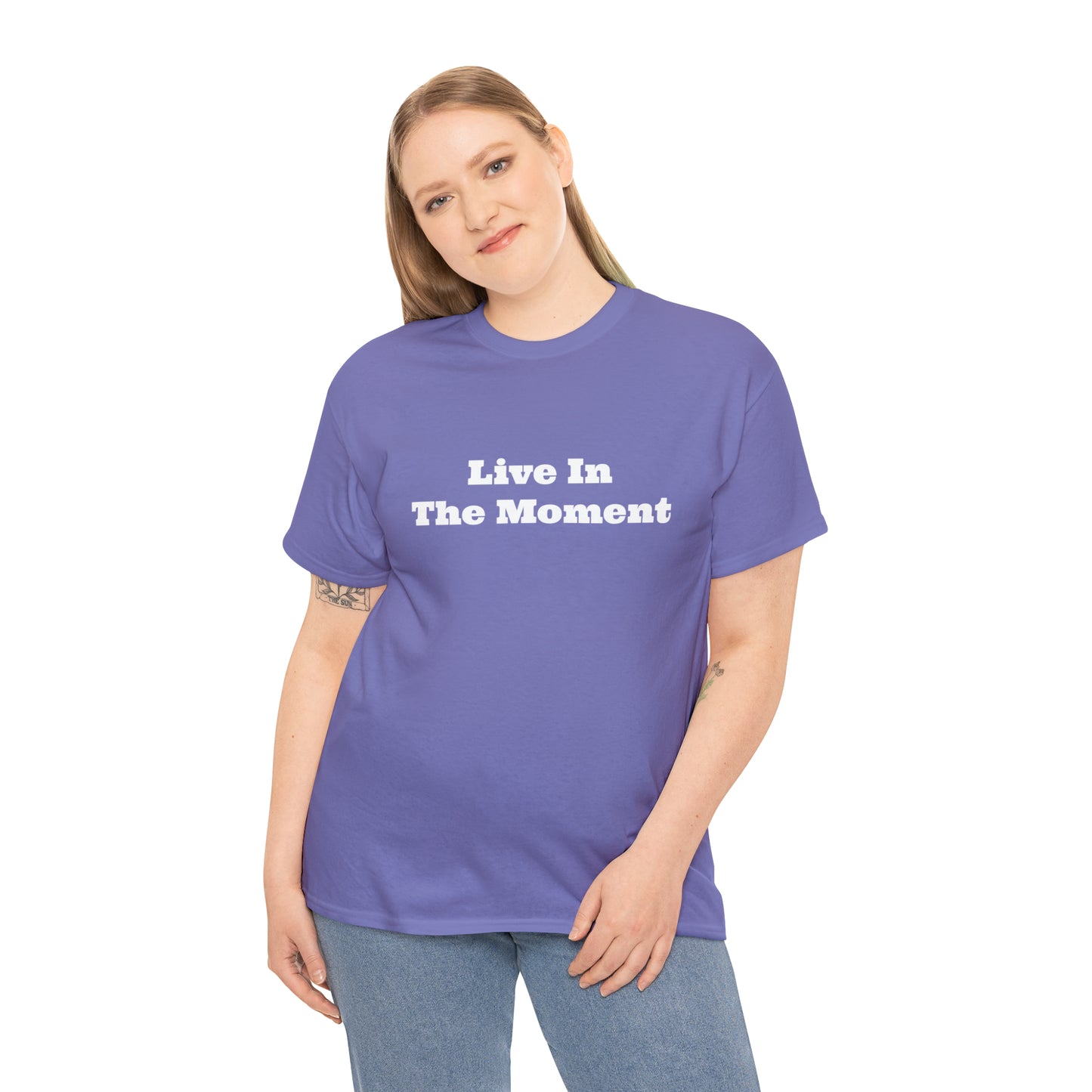 Live In The Moment Cotton T-Shirt