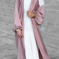 loriya Fashion Muslimwear Puffed Sleeve Elegant Long Dress