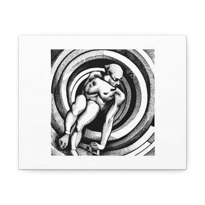 Sisyphus Founder And King Of Ephyra Digital Art 'Designed by AI' on Canvas