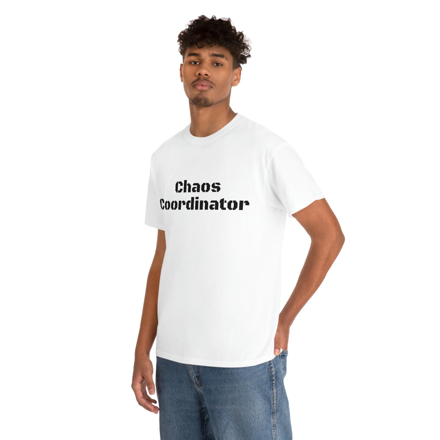 Coordinateur du chaos T-shirt en coton lourd Tailles unisexe Cadeau drôle Femme Homme