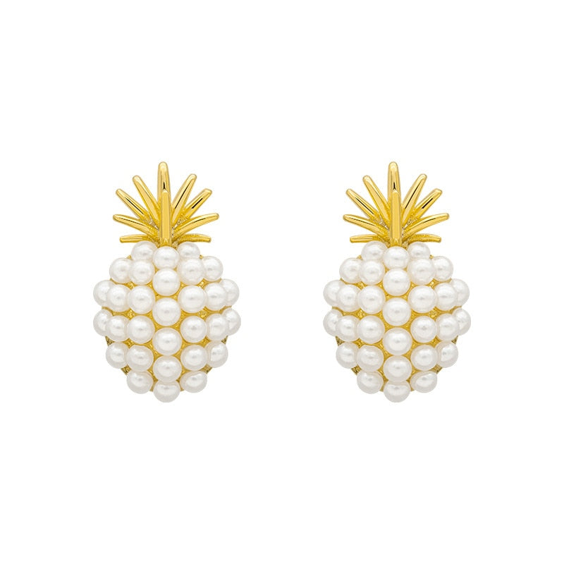 Boucles D'oreilles Tige Ananas