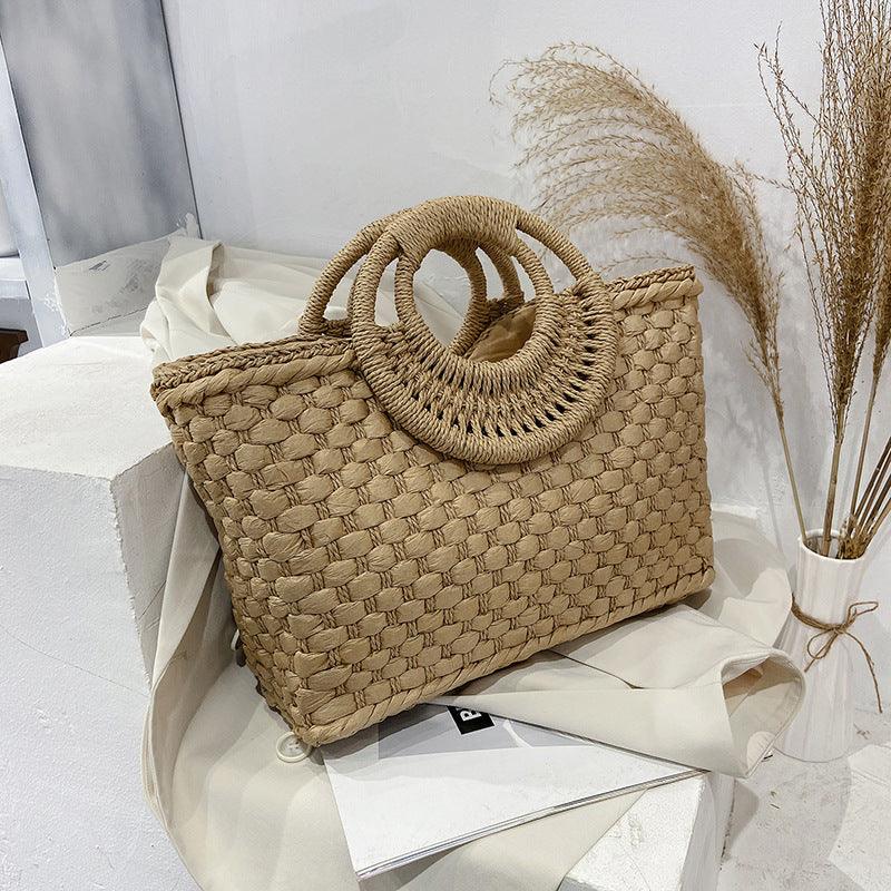 Bohemian Woven Beach Handbag