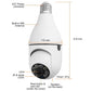 Night Vision Security Camera By Panorama™ Install Into Light Socket Best Price With Audio Function