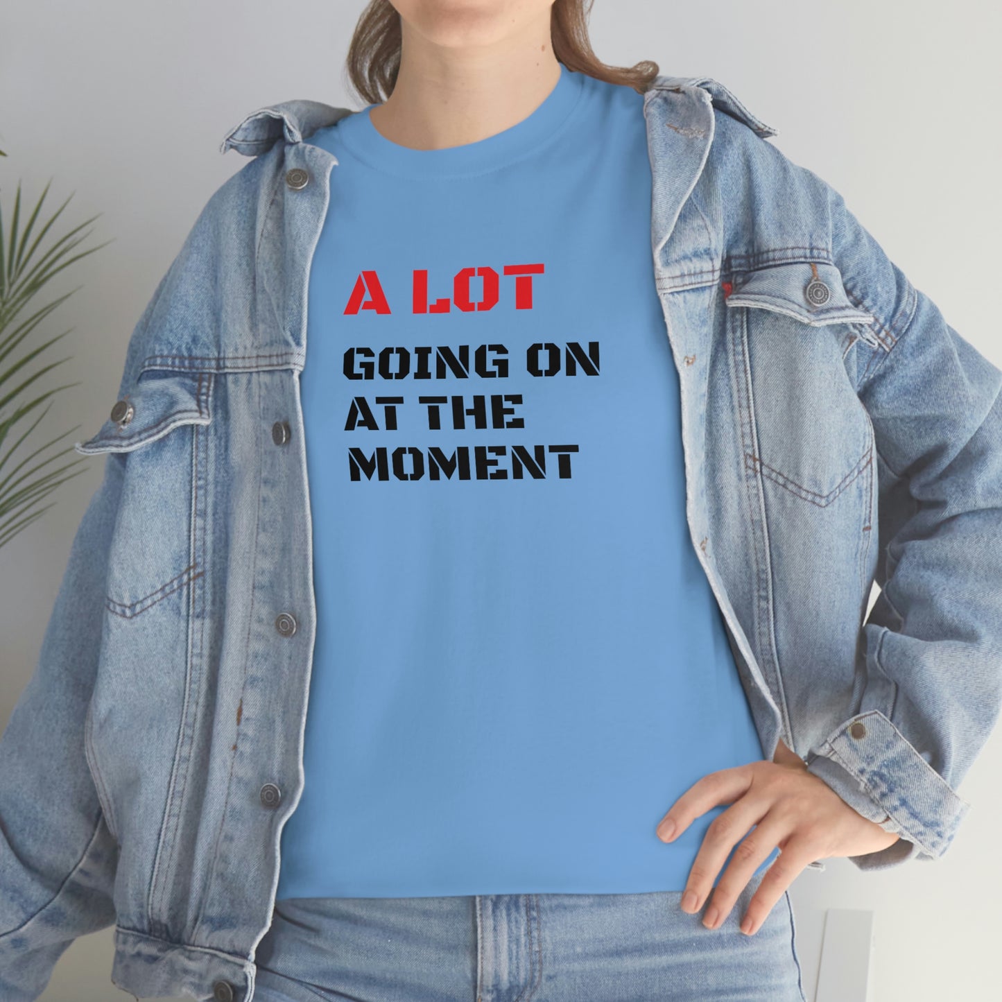A Lot Going On At The Moment ヘビーコットン Tシャツ ユニセックスサイズ 面白い レディース メンズ