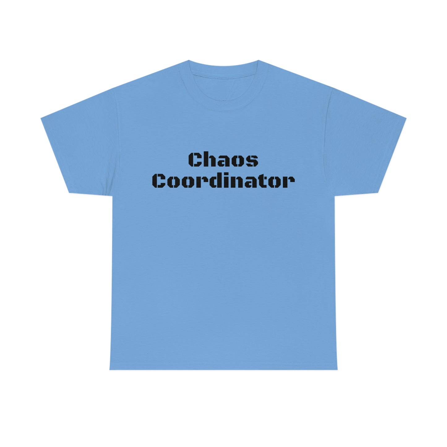 Coordinateur du chaos T-shirt en coton lourd Tailles unisexe Cadeau drôle Femme Homme