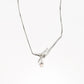 Simply Silver-Plated Pearl Drop Necklace, Classic