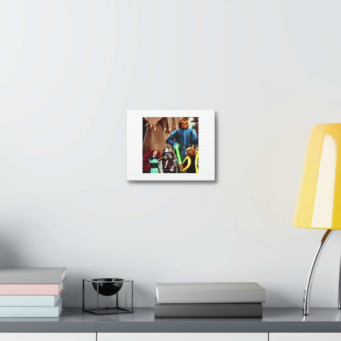 Wizard Of Oz Meets Star Wars Digital Art 'Designed by AI' on Satin Canvas