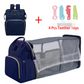 Mommy Bag and Folding Travel Cot Lightweight Backpack Multipurpose Travel Bag