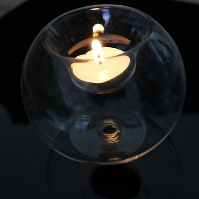 Nordic-Style Round Glass Hollow Candle Holders