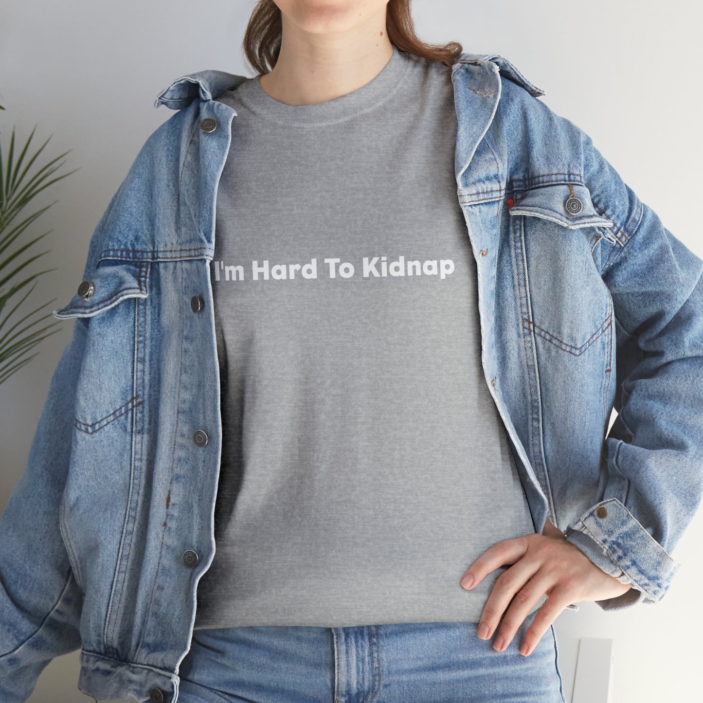 I'm Hard To Kidnap プラスサイズ コットン Tシャツ ユニセックス サイズ 面白い レディース メンズ