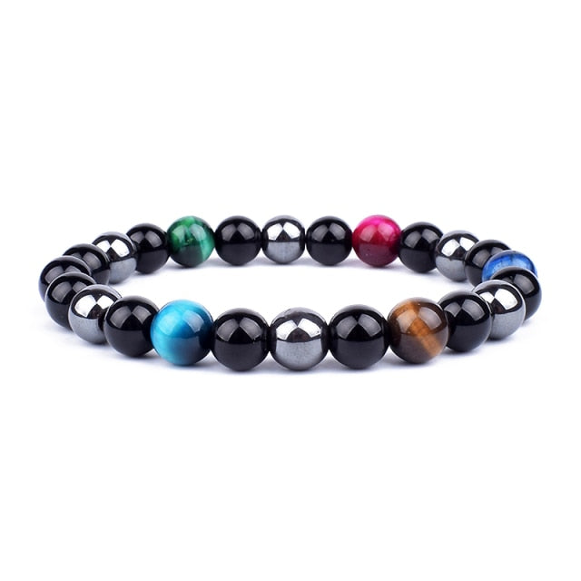 Triple Protection Natural Crystal Bracelet