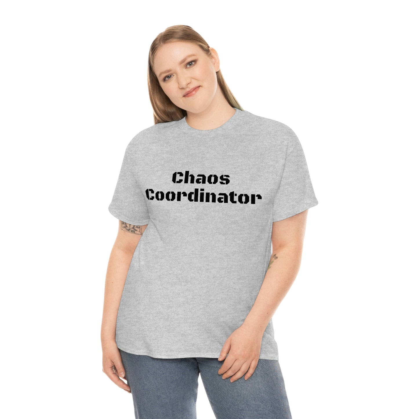 Coordinateur du chaos T-shirt en coton lourd Tailles unisexe Cadeau drôle Femme Homme