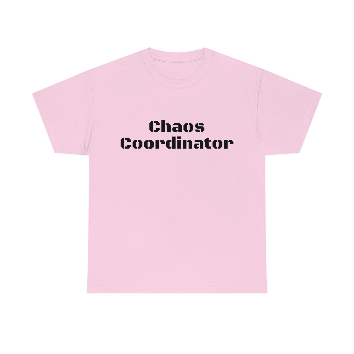 Coordinateur du chaos T-shirt en coton lourd Tailles unisexe Cadeau drôle Femme Homme