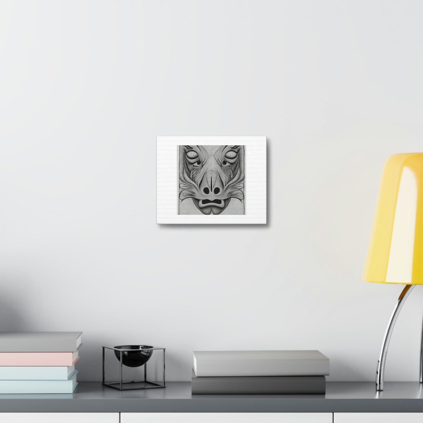 Bird With Face Of A Lion Digital Art 'Designed by AI' on Satin Canvas, Stretched