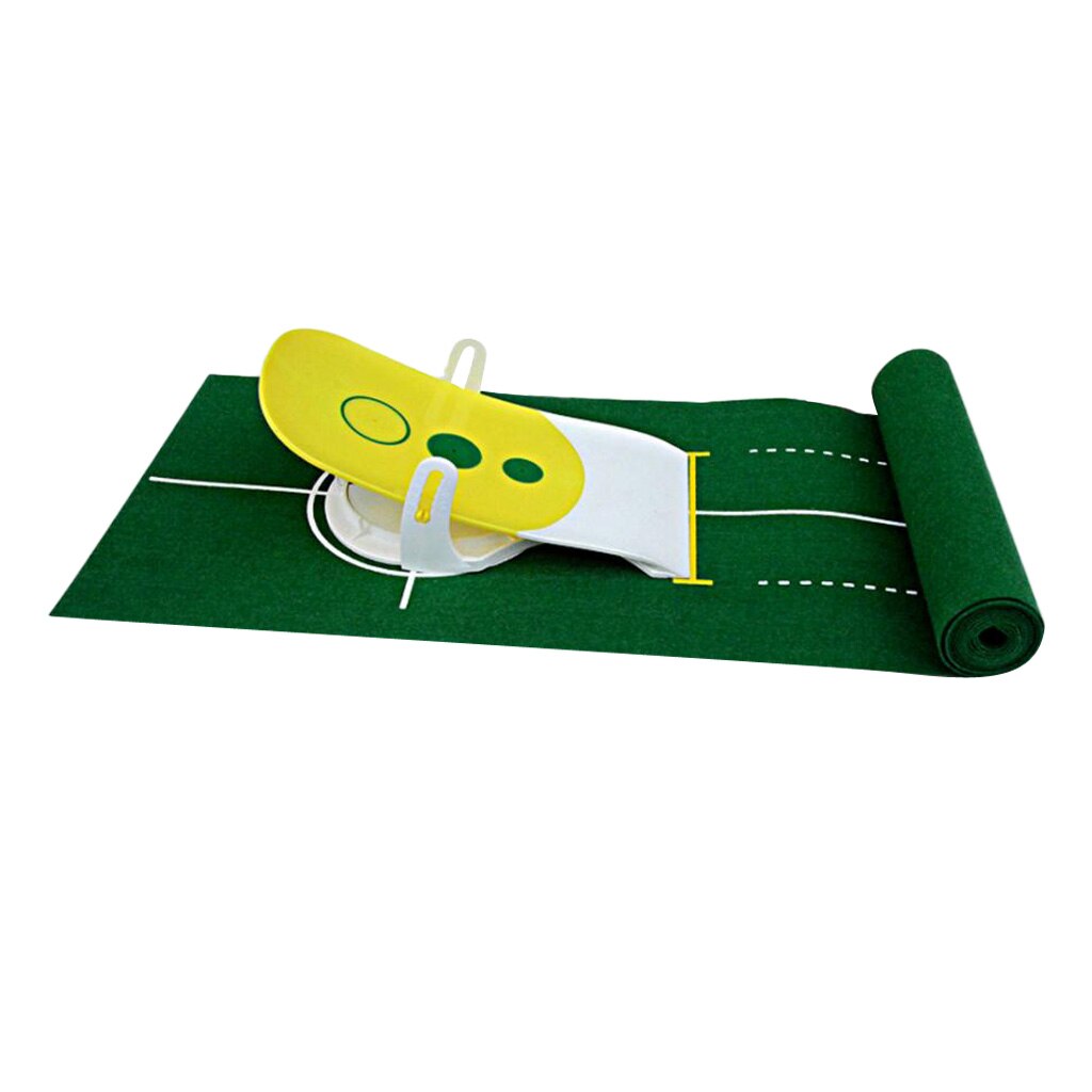 Entraîneur de Putt de Club de Golf professionnel Portable enroulable précis mettant en place un simulateur de tapis vert équipement d'aide à la formation intérieure et extérieure