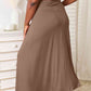 Vireous Full Size Soft Rayon Drawstring Waist Maxi Skirt