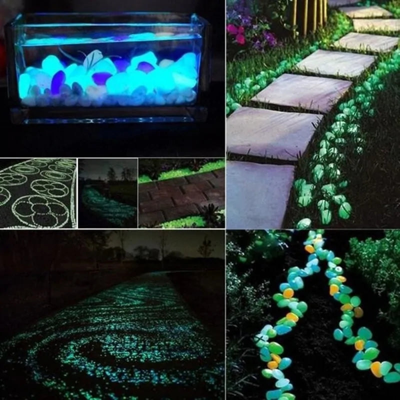 Glow in the Dark Garden 'Pebbles' Dinner Party Decor