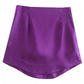 Vireous Classic Satin Short Skirt
