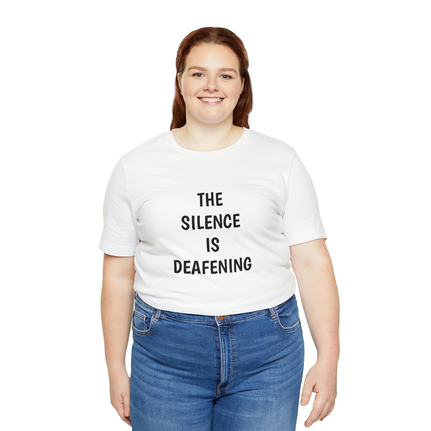 LE SILENCE EST ASSOURDANT ! T-shirt unisexe en jersey